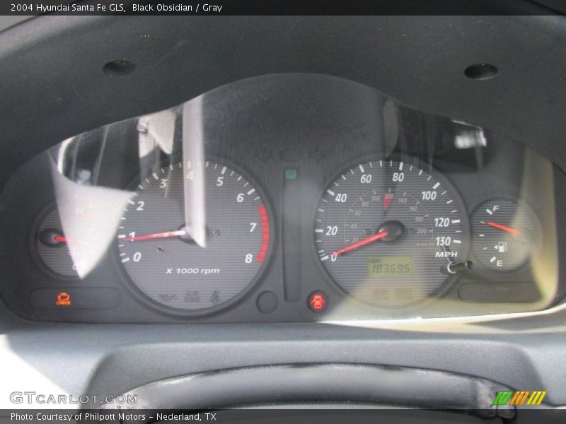 Black Obsidian / Gray 2004 Hyundai Santa Fe GLS