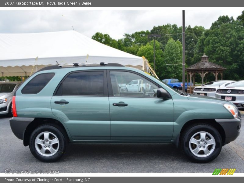 Royal Jade Green / Beige 2007 Kia Sportage LX