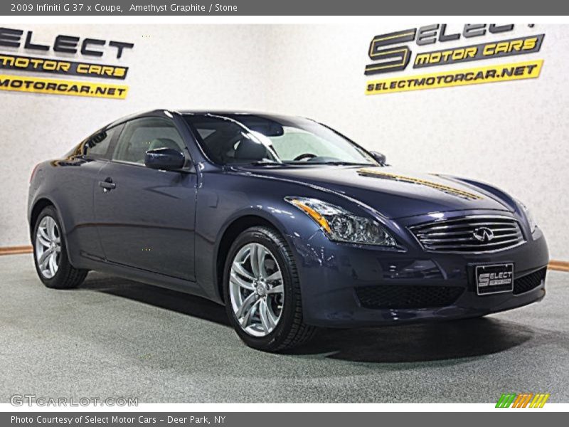 Amethyst Graphite / Stone 2009 Infiniti G 37 x Coupe