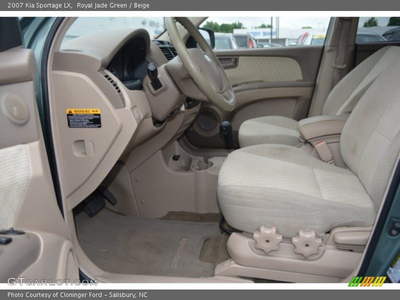 Royal Jade Green / Beige 2007 Kia Sportage LX