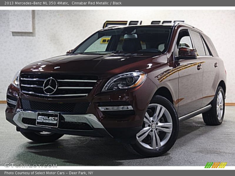 Cinnabar Red Metallic / Black 2013 Mercedes-Benz ML 350 4Matic