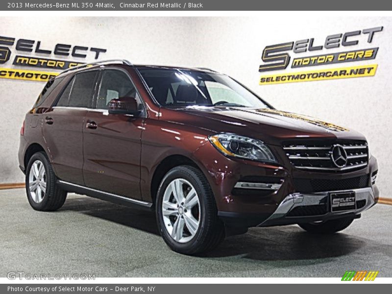 Cinnabar Red Metallic / Black 2013 Mercedes-Benz ML 350 4Matic