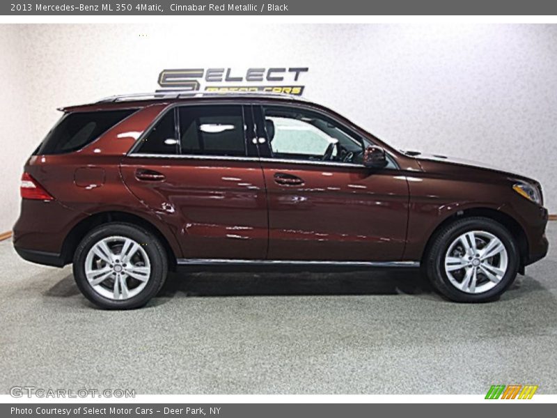 Cinnabar Red Metallic / Black 2013 Mercedes-Benz ML 350 4Matic
