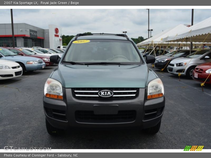 Royal Jade Green / Beige 2007 Kia Sportage LX