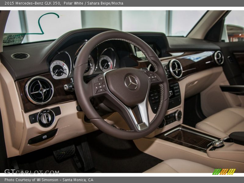Polar White / Sahara Beige/Mocha 2015 Mercedes-Benz GLK 350