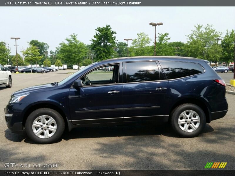 Blue Velvet Metallic / Dark Titanium/Light Titanium 2015 Chevrolet Traverse LS