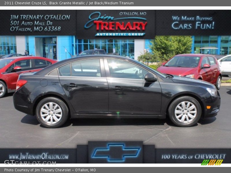 Black Granite Metallic / Jet Black/Medium Titanium 2011 Chevrolet Cruze LS