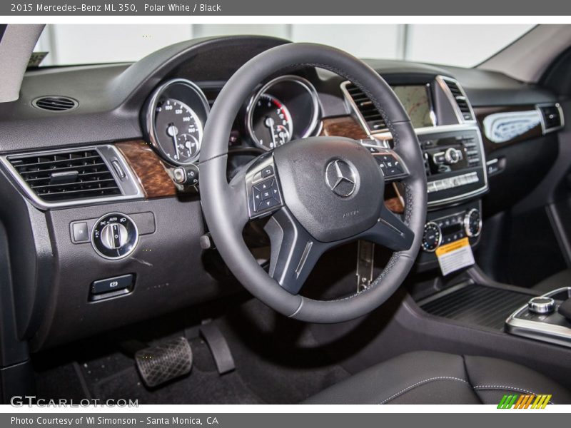 Polar White / Black 2015 Mercedes-Benz ML 350