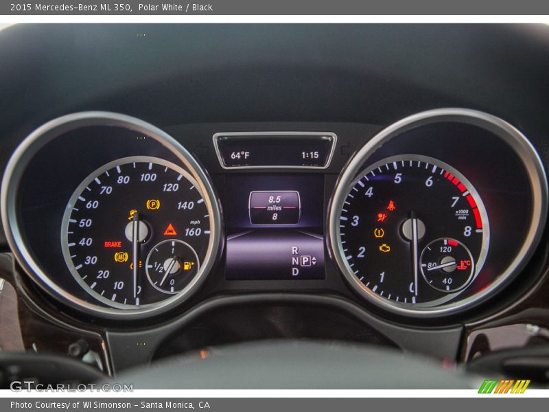 Polar White / Black 2015 Mercedes-Benz ML 350