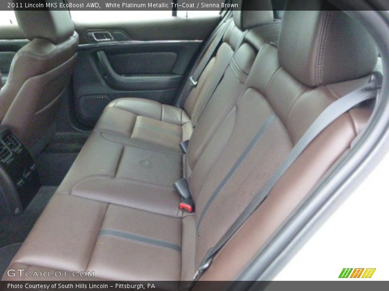 White Platinum Metallic Tri-Coat / Sienna Brown 2011 Lincoln MKS EcoBoost AWD