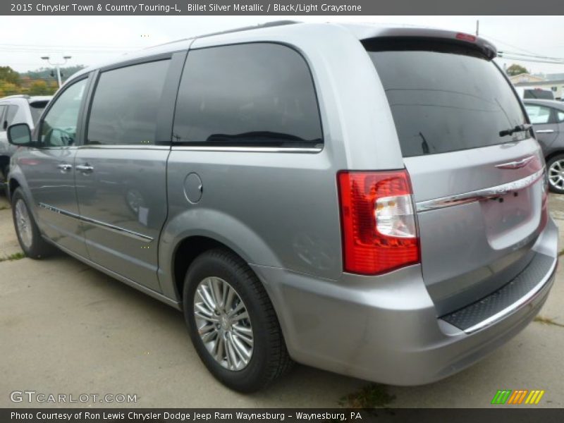 Billet Silver Metallic / Black/Light Graystone 2015 Chrysler Town & Country Touring-L