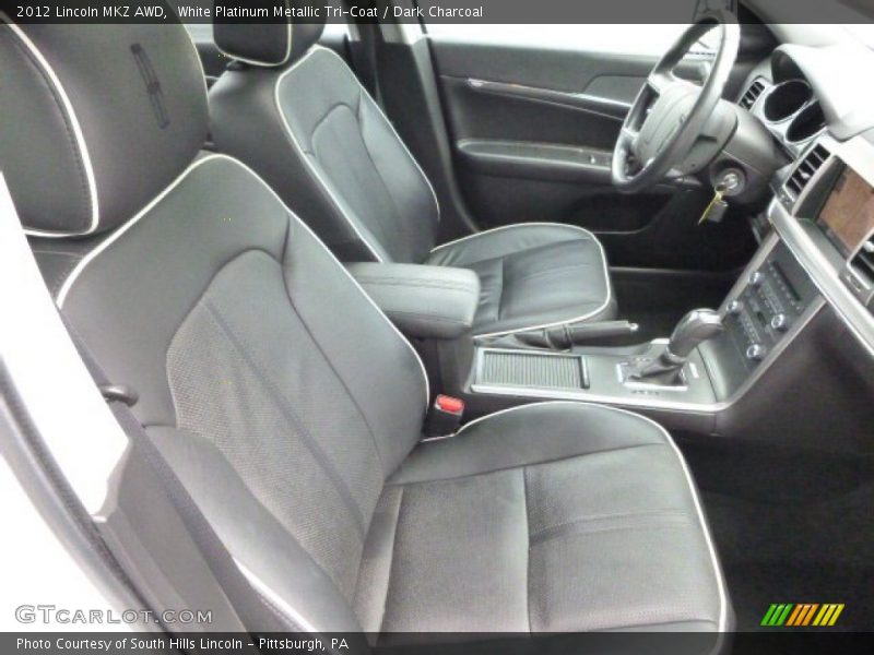 White Platinum Metallic Tri-Coat / Dark Charcoal 2012 Lincoln MKZ AWD
