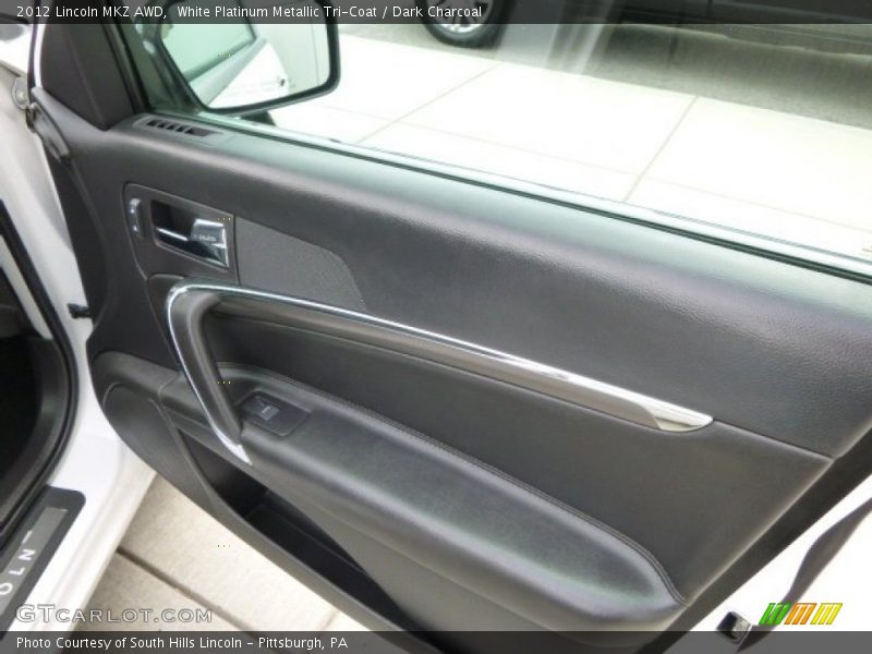 White Platinum Metallic Tri-Coat / Dark Charcoal 2012 Lincoln MKZ AWD