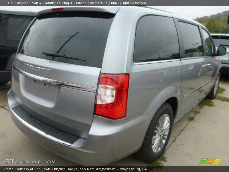 Billet Silver Metallic / Black/Light Graystone 2015 Chrysler Town & Country Touring-L