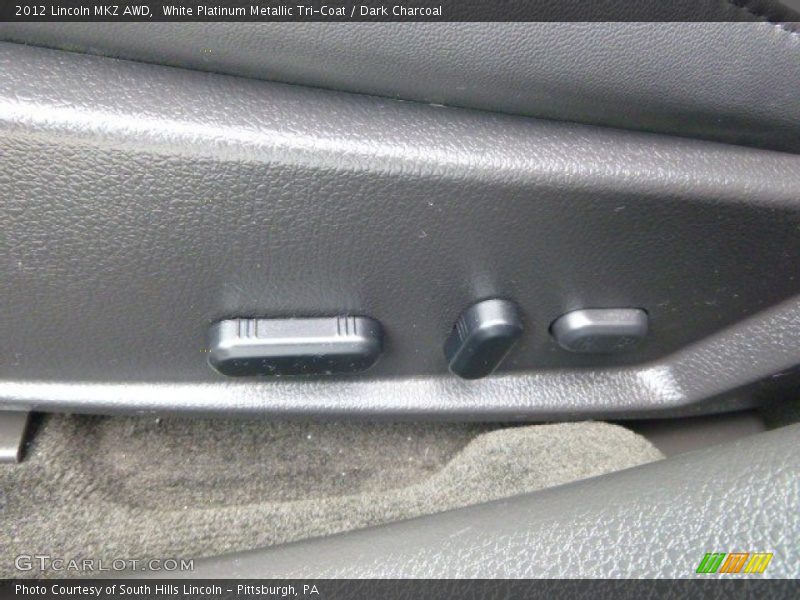 White Platinum Metallic Tri-Coat / Dark Charcoal 2012 Lincoln MKZ AWD