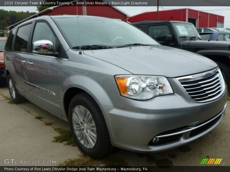 Billet Silver Metallic / Black/Light Graystone 2015 Chrysler Town & Country Touring-L