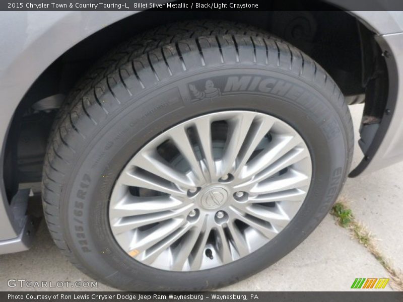 Billet Silver Metallic / Black/Light Graystone 2015 Chrysler Town & Country Touring-L