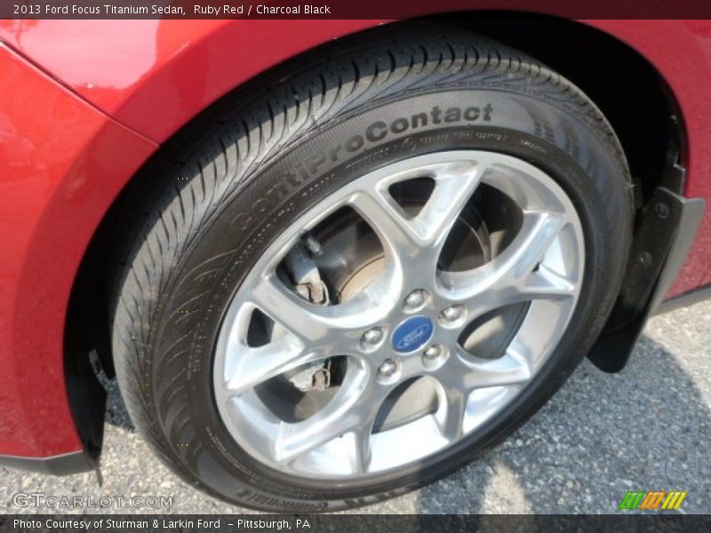 Ruby Red / Charcoal Black 2013 Ford Focus Titanium Sedan