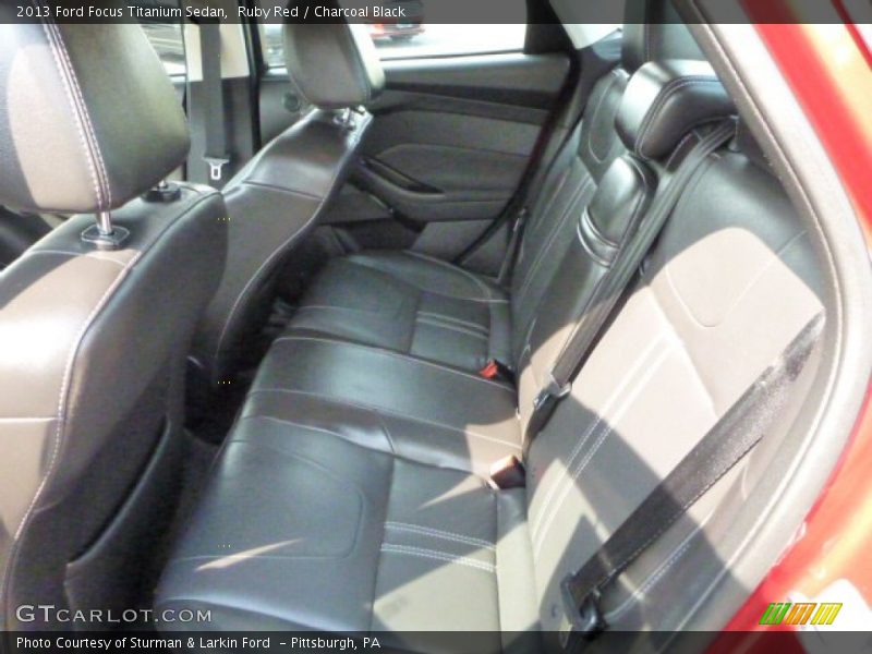 Ruby Red / Charcoal Black 2013 Ford Focus Titanium Sedan