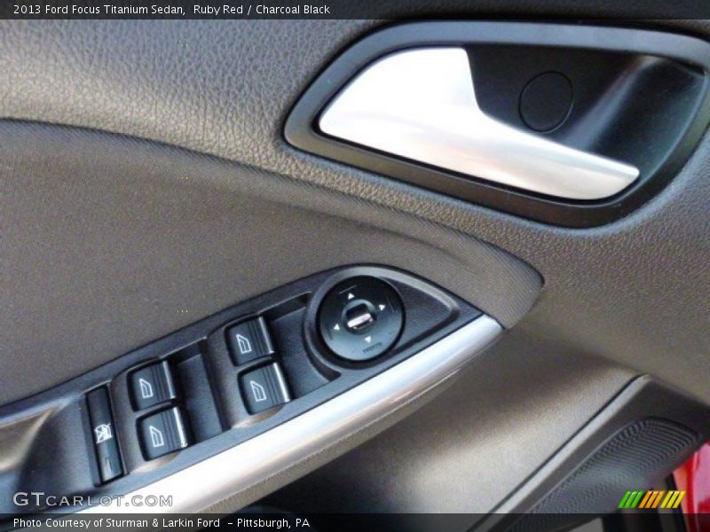 Ruby Red / Charcoal Black 2013 Ford Focus Titanium Sedan