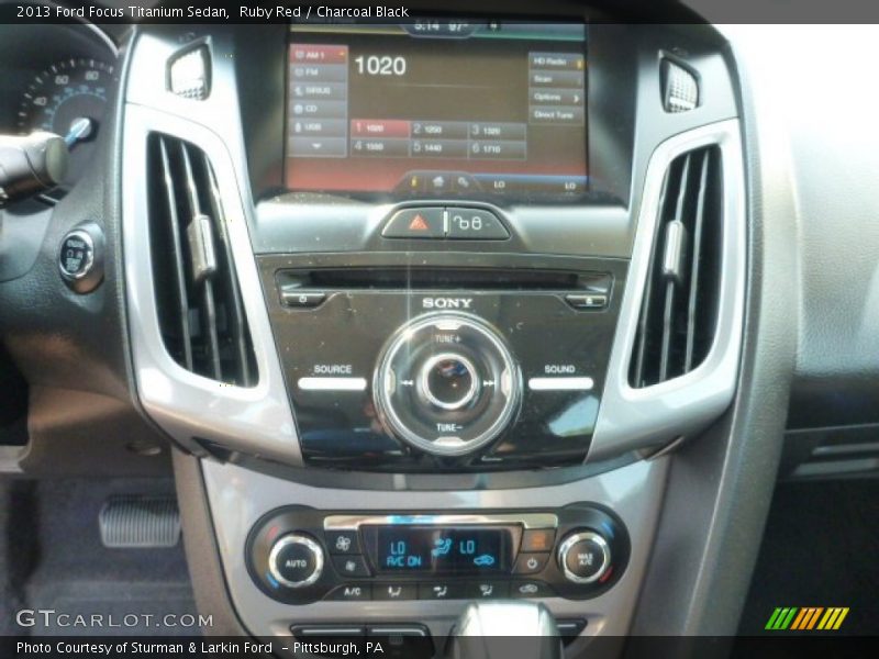 Ruby Red / Charcoal Black 2013 Ford Focus Titanium Sedan