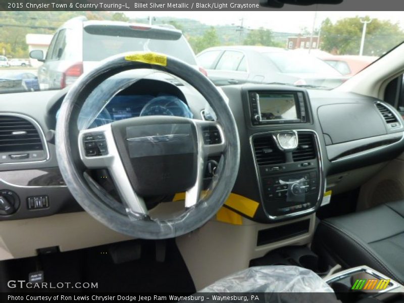 Billet Silver Metallic / Black/Light Graystone 2015 Chrysler Town & Country Touring-L