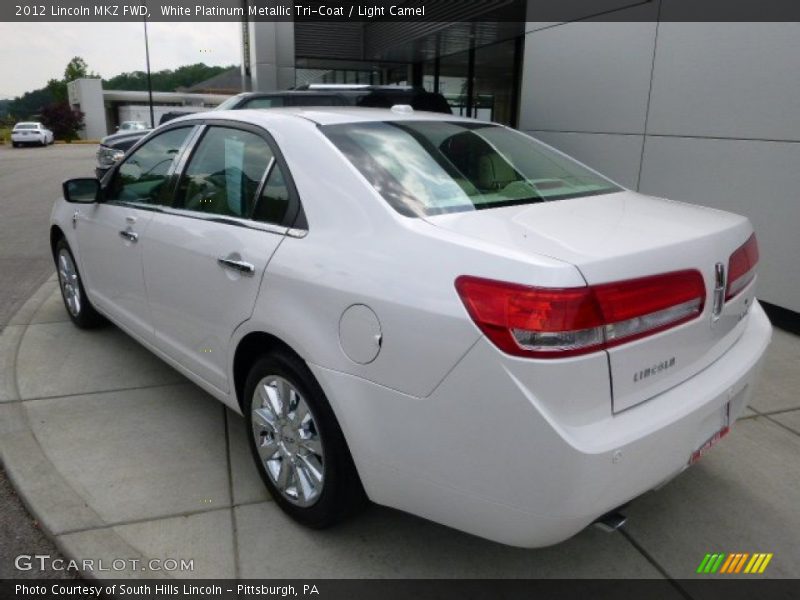 White Platinum Metallic Tri-Coat / Light Camel 2012 Lincoln MKZ FWD