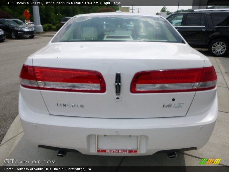 White Platinum Metallic Tri-Coat / Light Camel 2012 Lincoln MKZ FWD