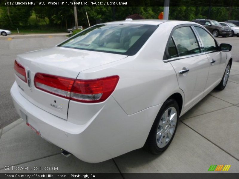 White Platinum Metallic Tri-Coat / Light Camel 2012 Lincoln MKZ FWD