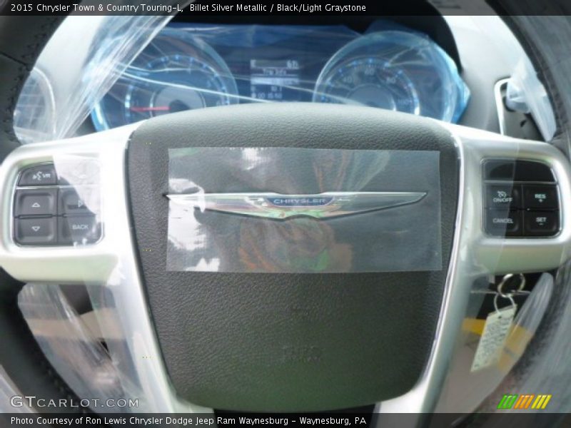 Billet Silver Metallic / Black/Light Graystone 2015 Chrysler Town & Country Touring-L