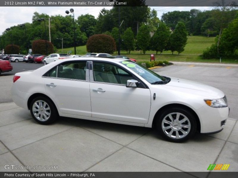 White Platinum Metallic Tri-Coat / Light Camel 2012 Lincoln MKZ FWD