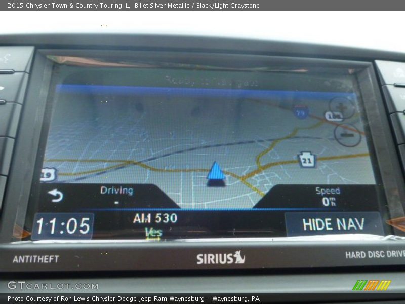 Billet Silver Metallic / Black/Light Graystone 2015 Chrysler Town & Country Touring-L