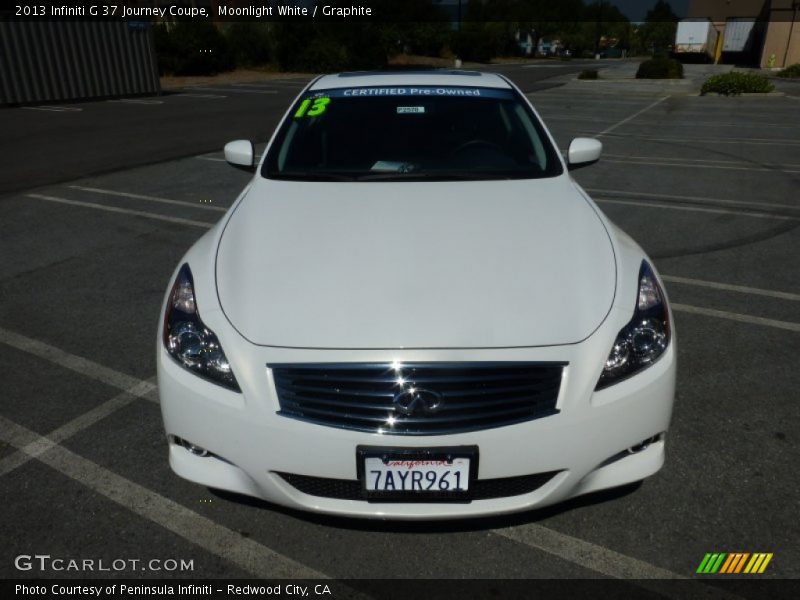 Moonlight White / Graphite 2013 Infiniti G 37 Journey Coupe