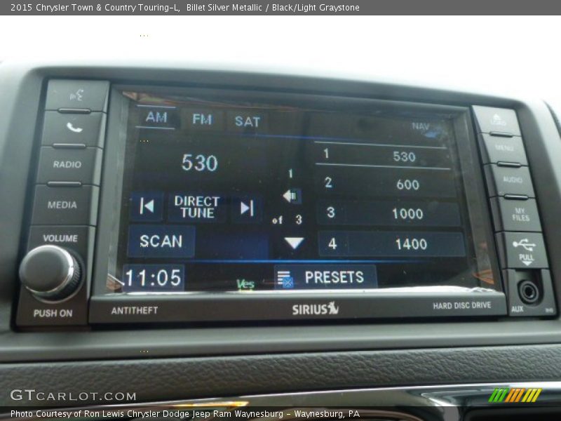 Billet Silver Metallic / Black/Light Graystone 2015 Chrysler Town & Country Touring-L