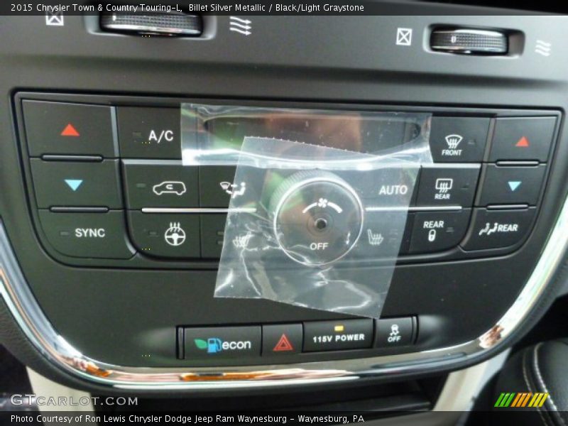 Billet Silver Metallic / Black/Light Graystone 2015 Chrysler Town & Country Touring-L