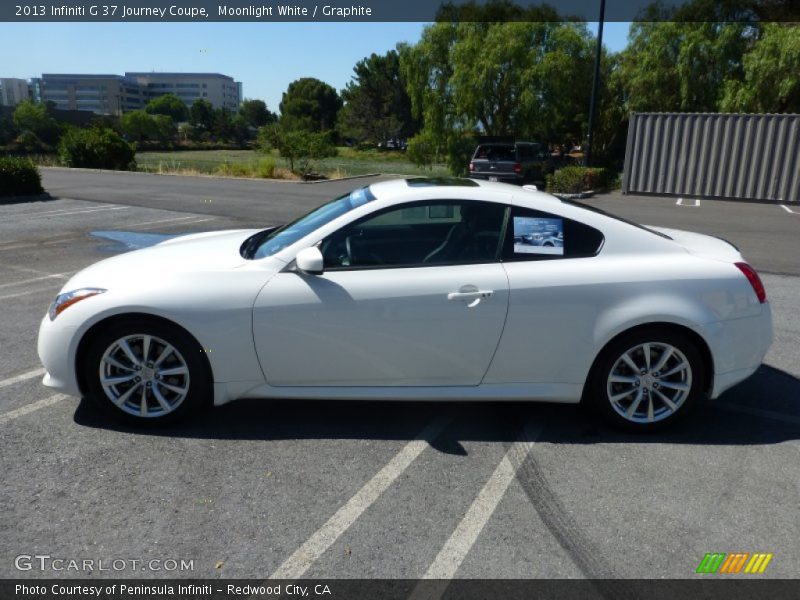 Moonlight White / Graphite 2013 Infiniti G 37 Journey Coupe