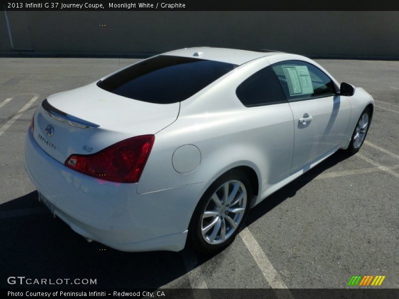 Moonlight White / Graphite 2013 Infiniti G 37 Journey Coupe
