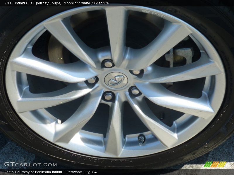 Moonlight White / Graphite 2013 Infiniti G 37 Journey Coupe