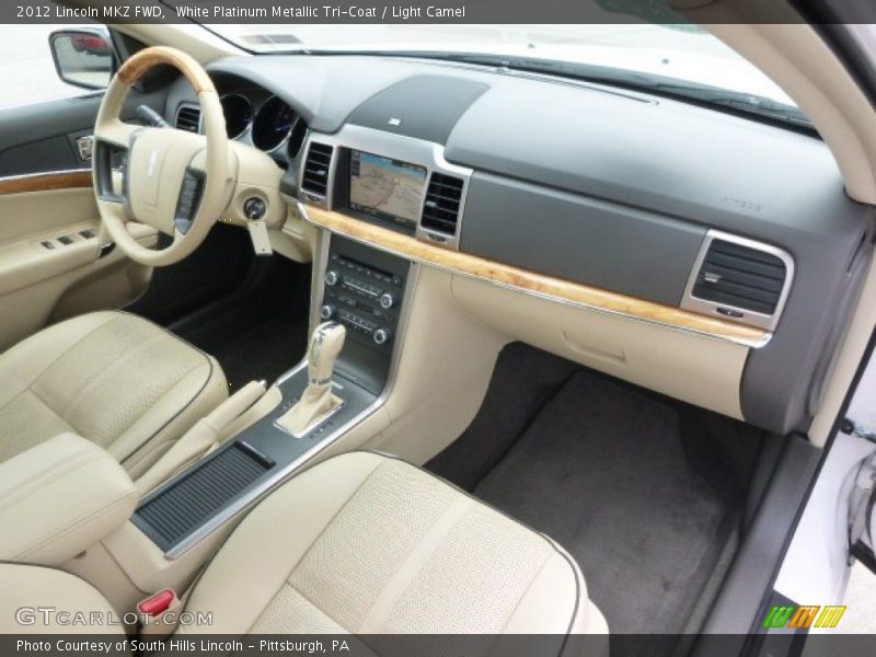 White Platinum Metallic Tri-Coat / Light Camel 2012 Lincoln MKZ FWD