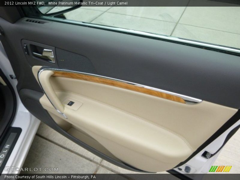 White Platinum Metallic Tri-Coat / Light Camel 2012 Lincoln MKZ FWD
