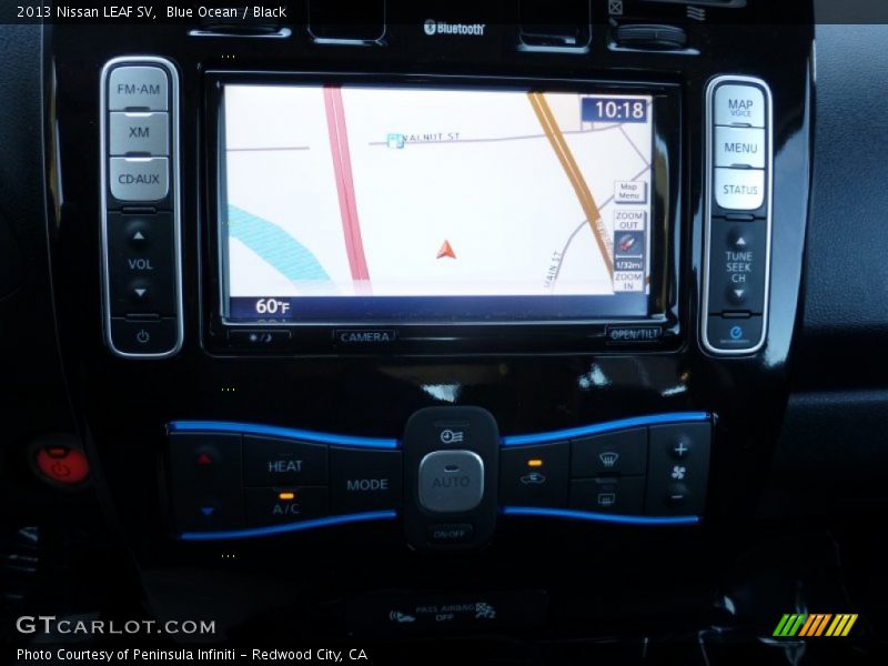 Blue Ocean / Black 2013 Nissan LEAF SV
