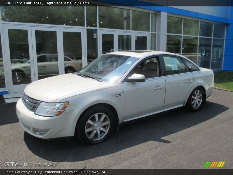 Light Sage Metallic / Camel 2008 Ford Taurus SEL