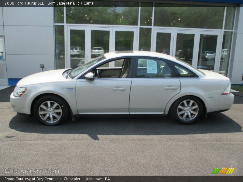 Light Sage Metallic / Camel 2008 Ford Taurus SEL
