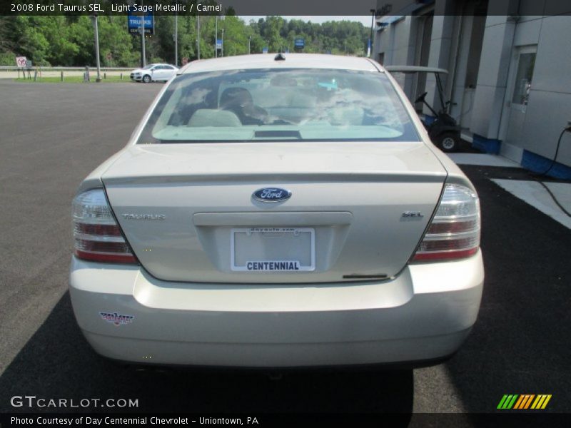 Light Sage Metallic / Camel 2008 Ford Taurus SEL