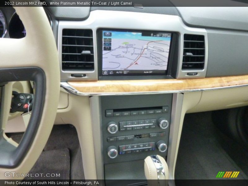 White Platinum Metallic Tri-Coat / Light Camel 2012 Lincoln MKZ FWD