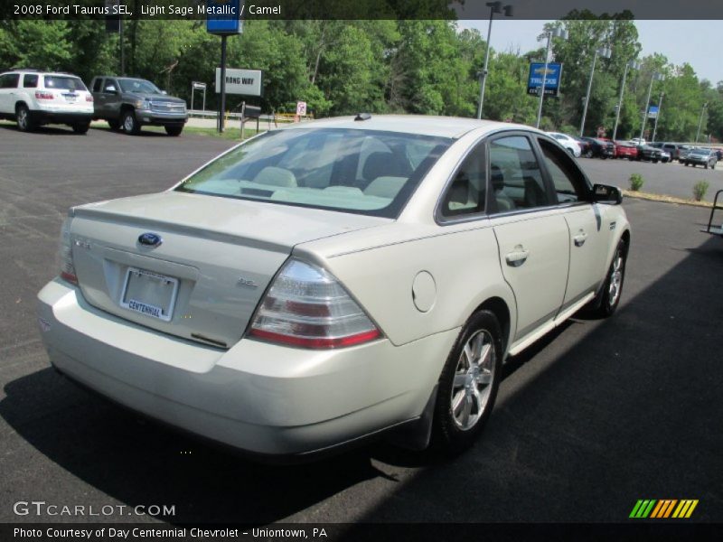 Light Sage Metallic / Camel 2008 Ford Taurus SEL