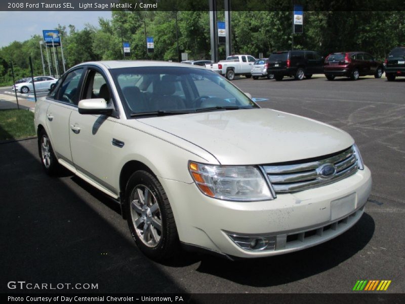 Light Sage Metallic / Camel 2008 Ford Taurus SEL