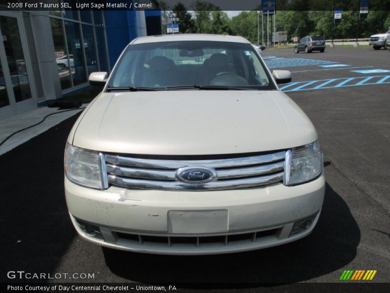 Light Sage Metallic / Camel 2008 Ford Taurus SEL