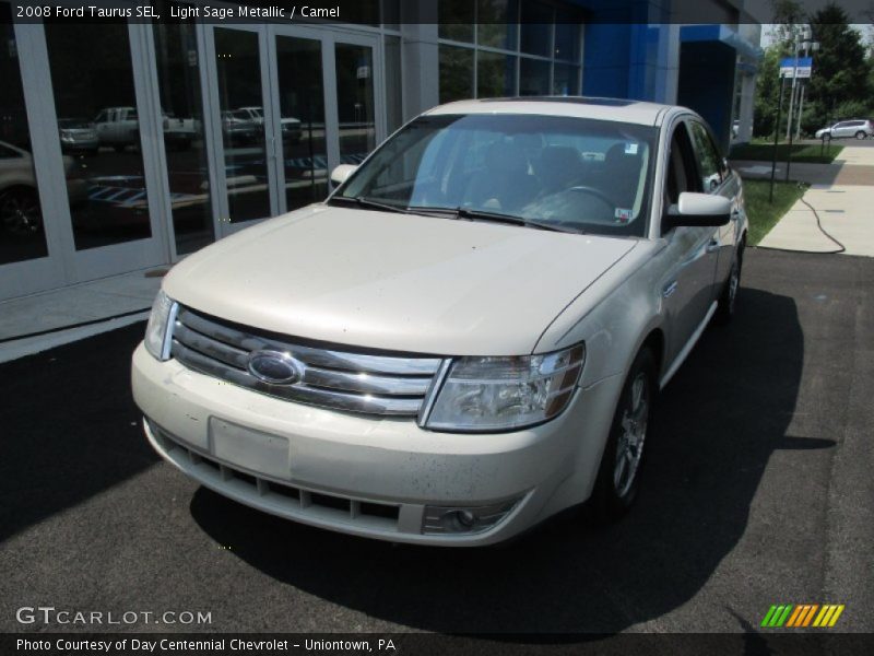 Light Sage Metallic / Camel 2008 Ford Taurus SEL