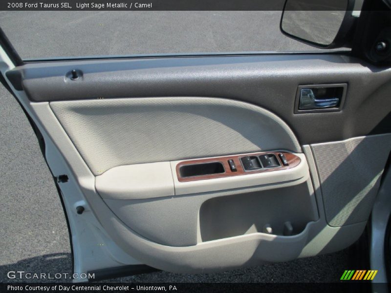 Light Sage Metallic / Camel 2008 Ford Taurus SEL